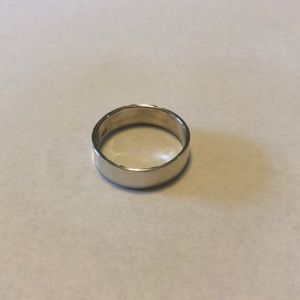 Flat Sterling Silver Band